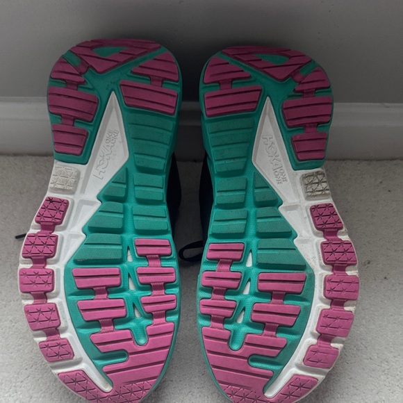 Hoka Gray and Teal Women's Running Shoes - Picture 6 of 8
